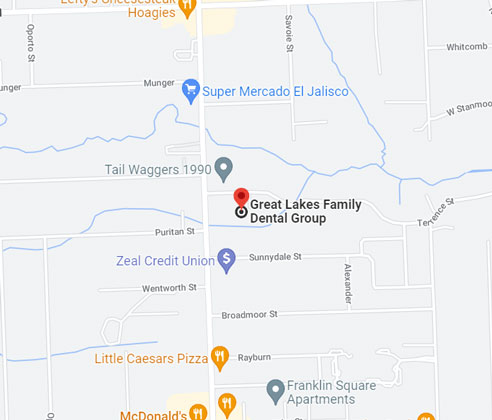 Great Lakes Family Dental Map Location