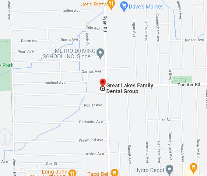 Great Lakes Family Dental Map Location