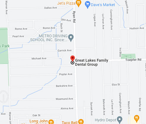 Great Lakes Family Dental Map Location