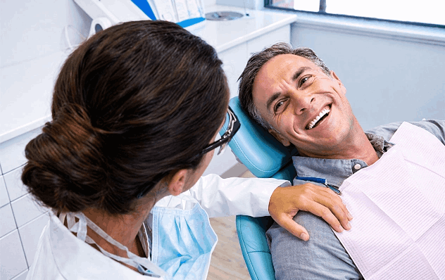 visiting the dentist